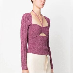 Jonathan Simkhai Alexia halterneck knitted top